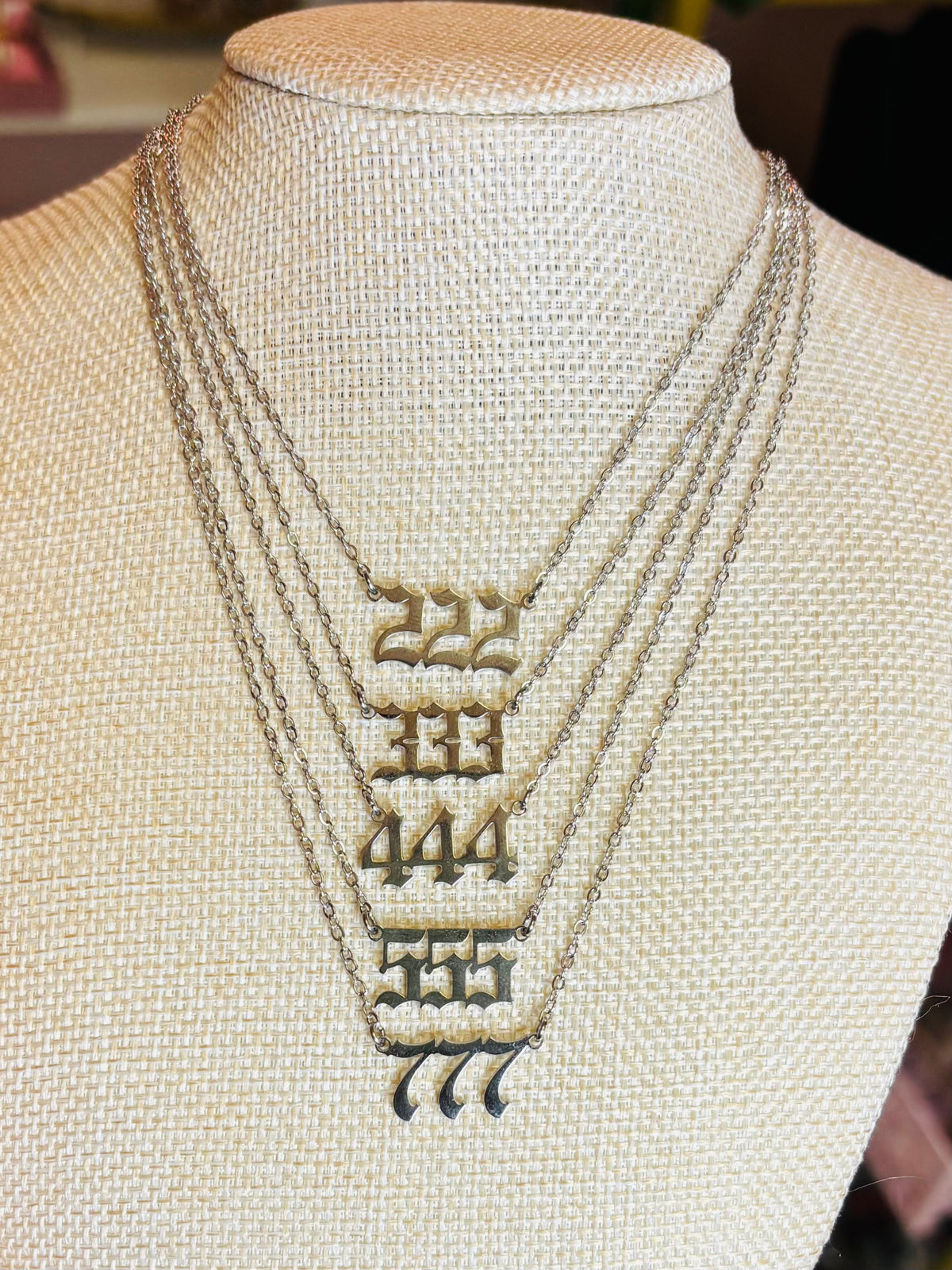 Angel Number Stainless Steel Necklace
