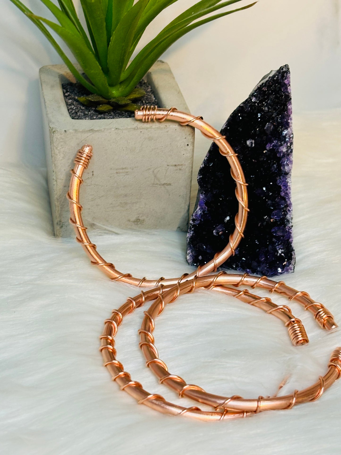Twisted Copper Bangle