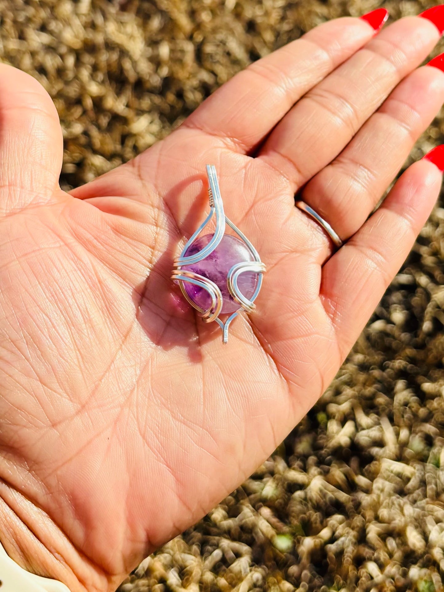 Silver Amethyst Necklace