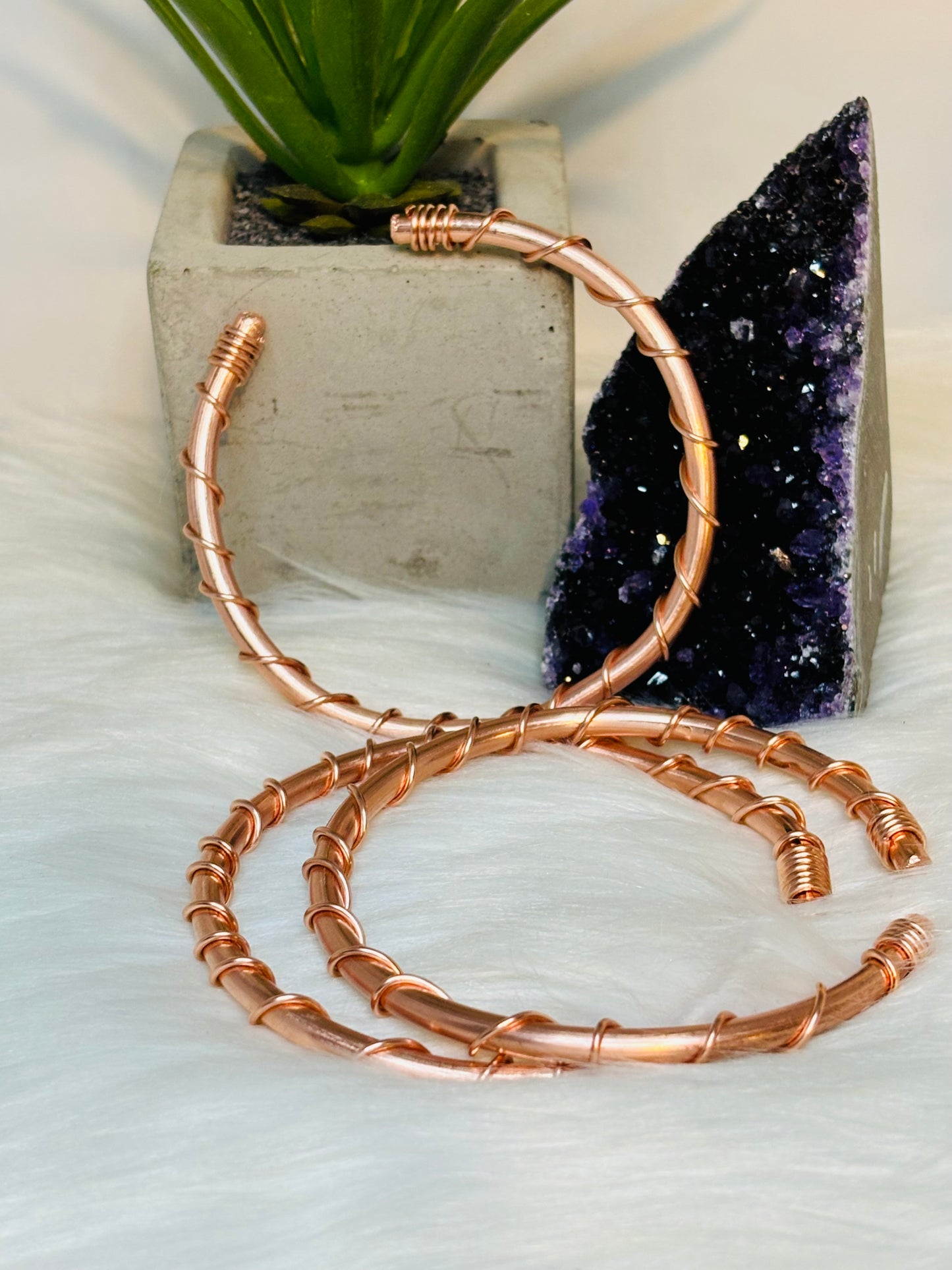 Twisted Copper Bangle