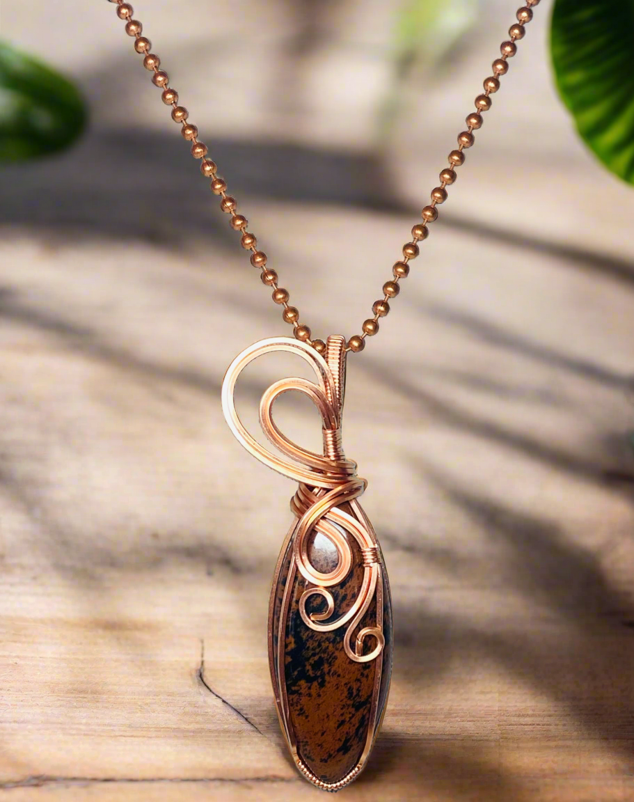 Mahogany Obsidian Necklace House Of Enchantment