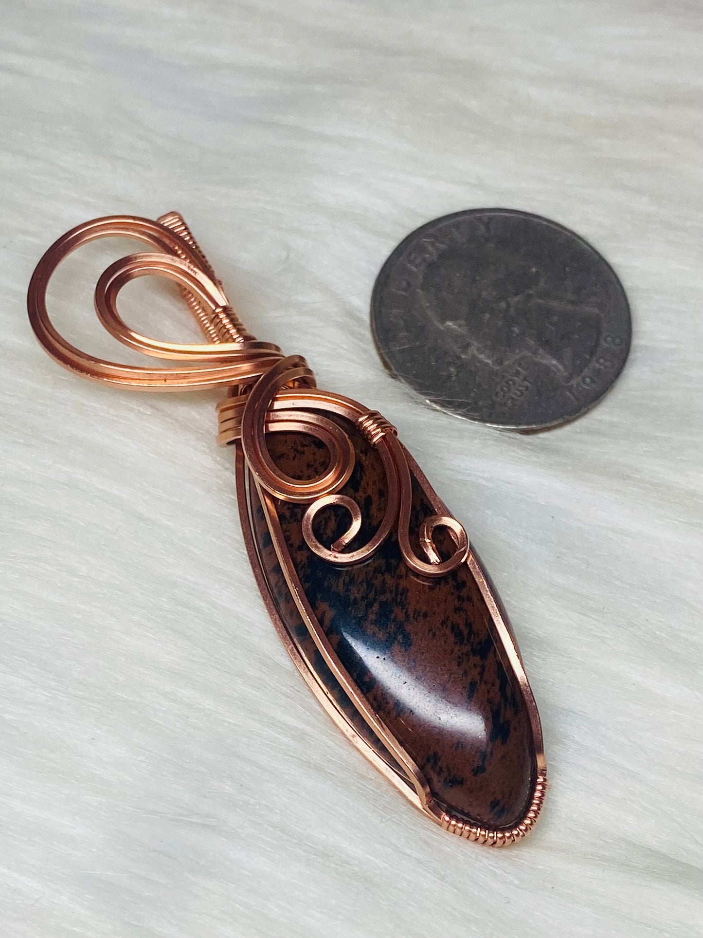 Mahogany Obsidian Necklace