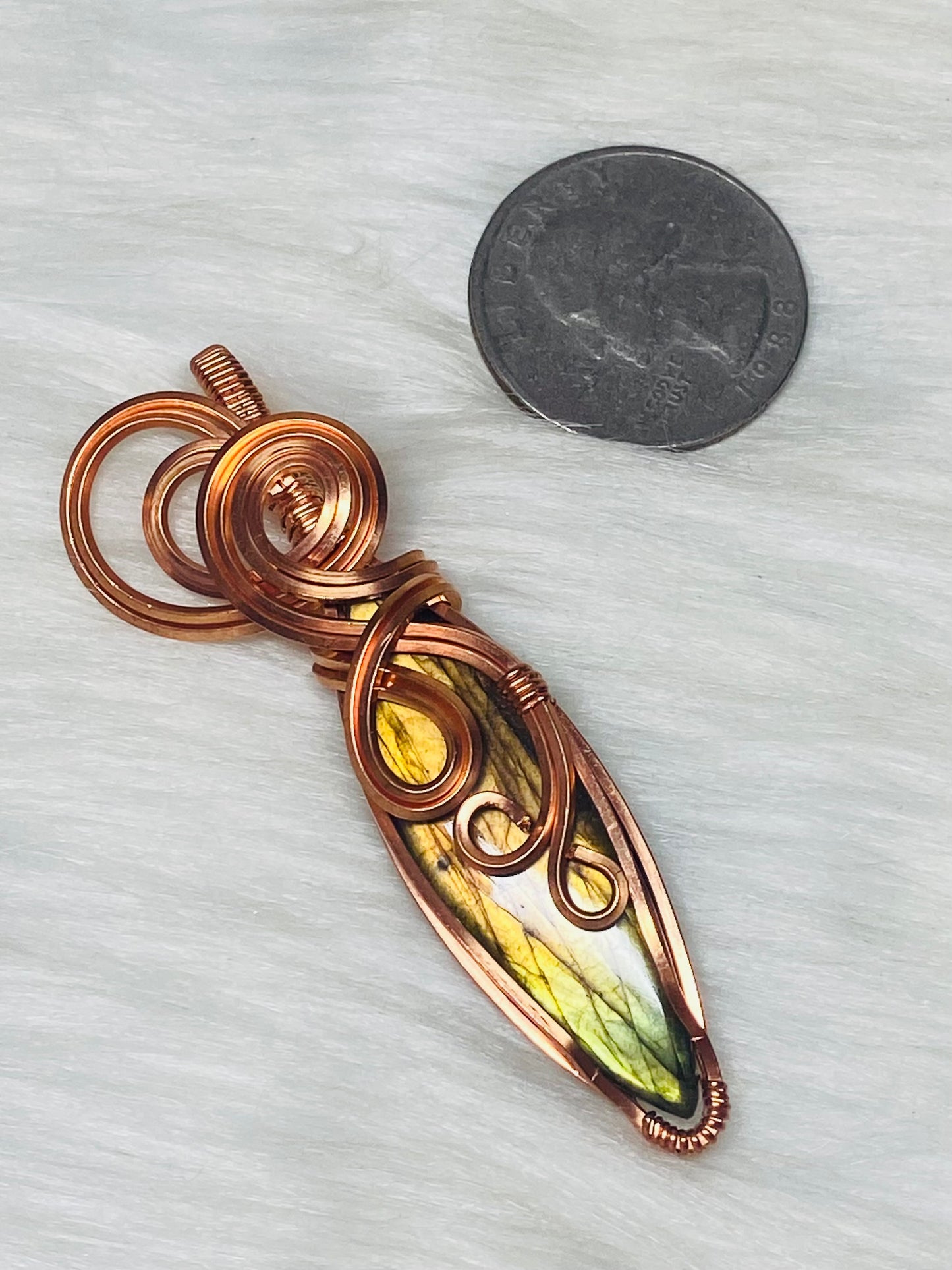 Marquise Cut Labradorite Necklace