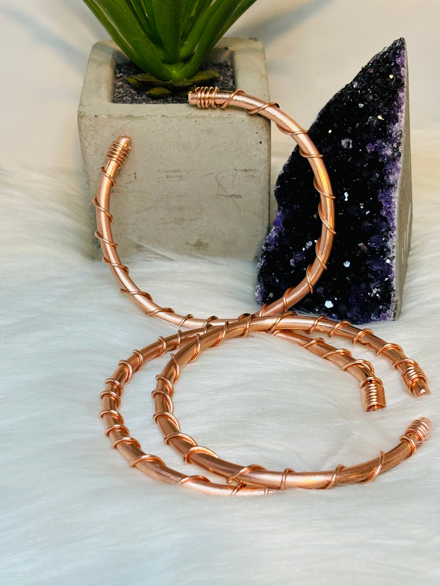 Twisted Copper Bangle