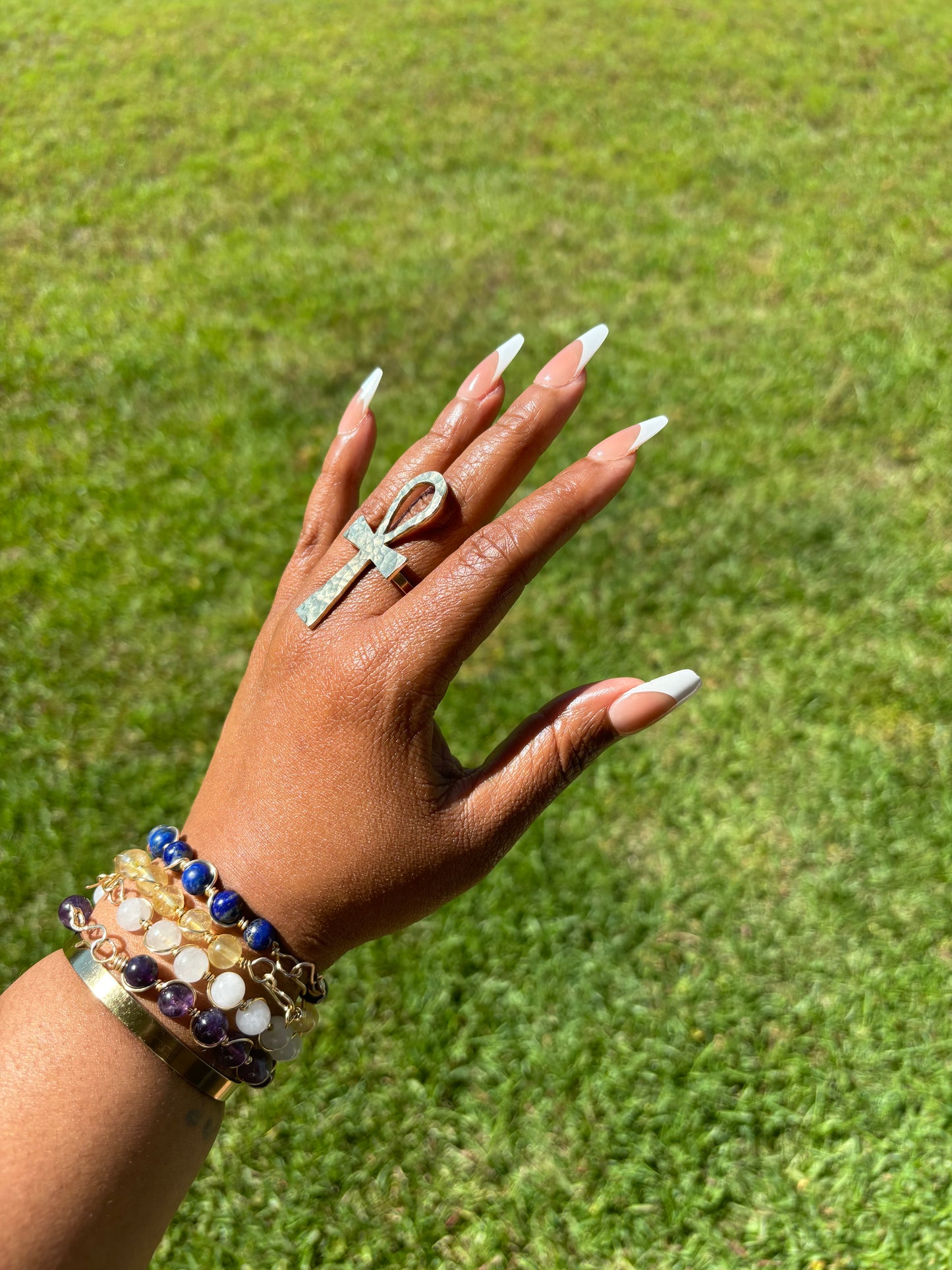 Brass Ankh Ring
