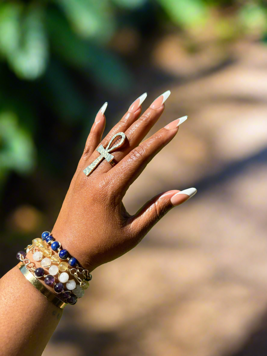 Brass Ankh Ring
