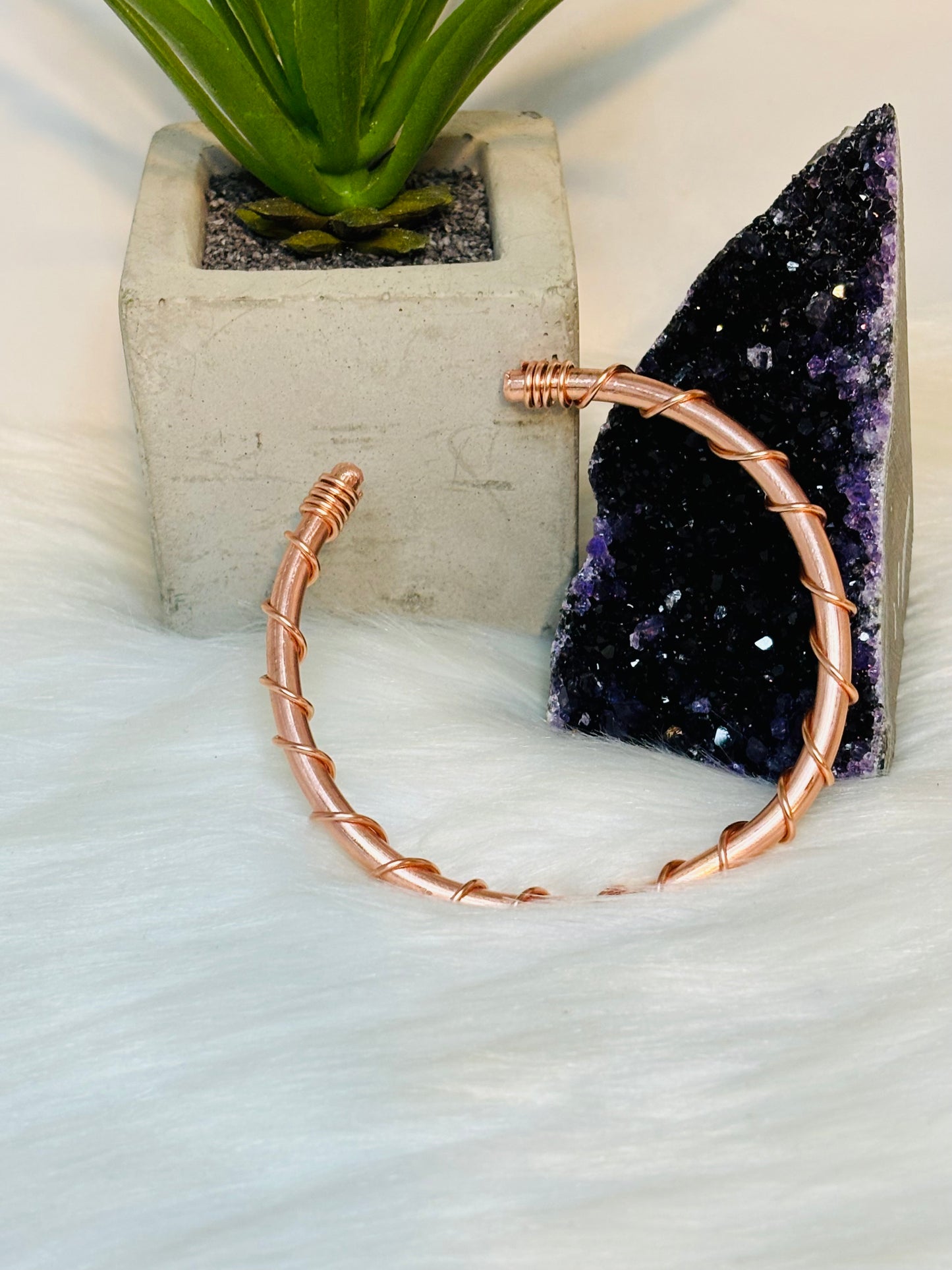 Twisted Copper Bangle