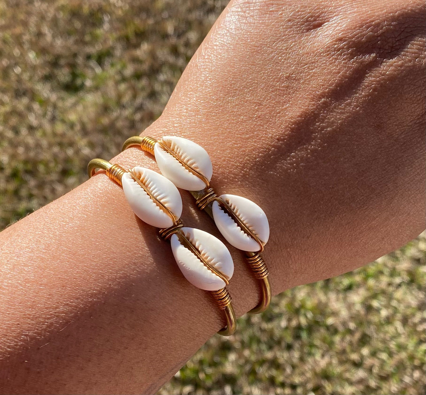 Cowrie Shell Cuff Bracelet