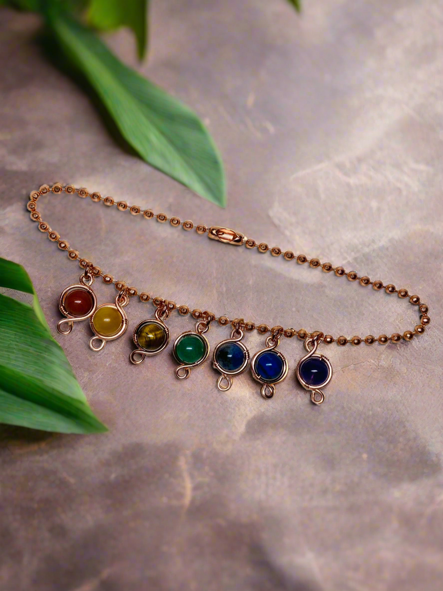 Copper Chakra Anklet
