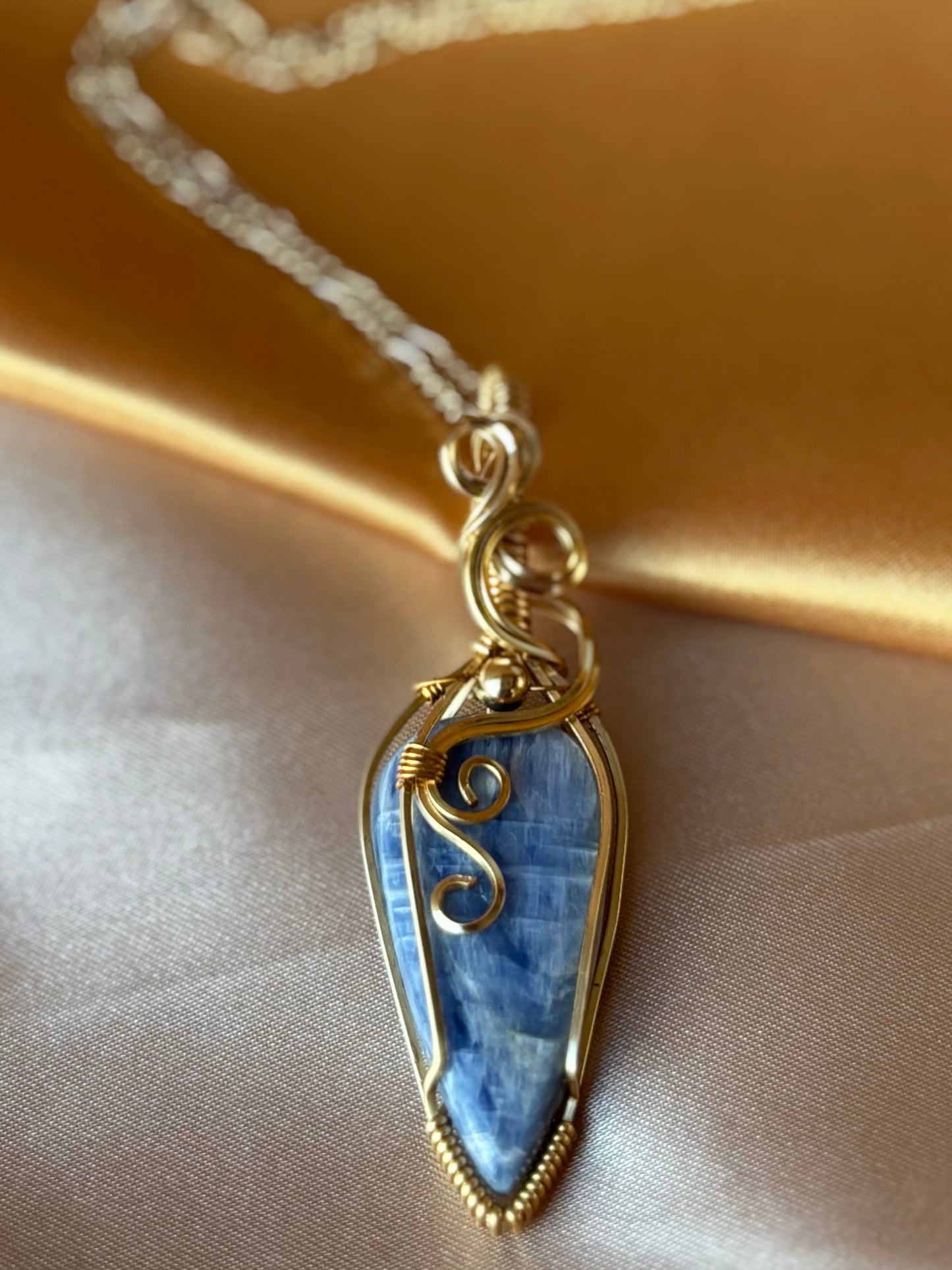 Gold Kyanite Necklace