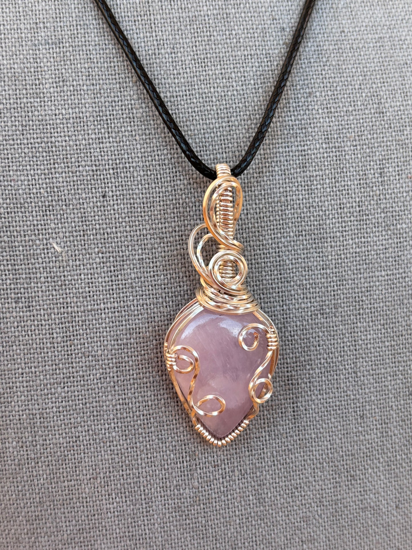 Silver Kunzite Necklace