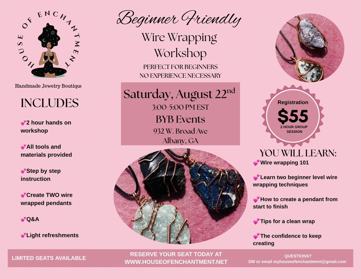 Beginner Friendly Wire Wrapping Workshop (In-Person)