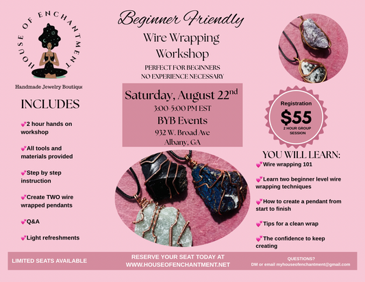 Beginner Friendly Wire Wrapping Workshop (In-Person)