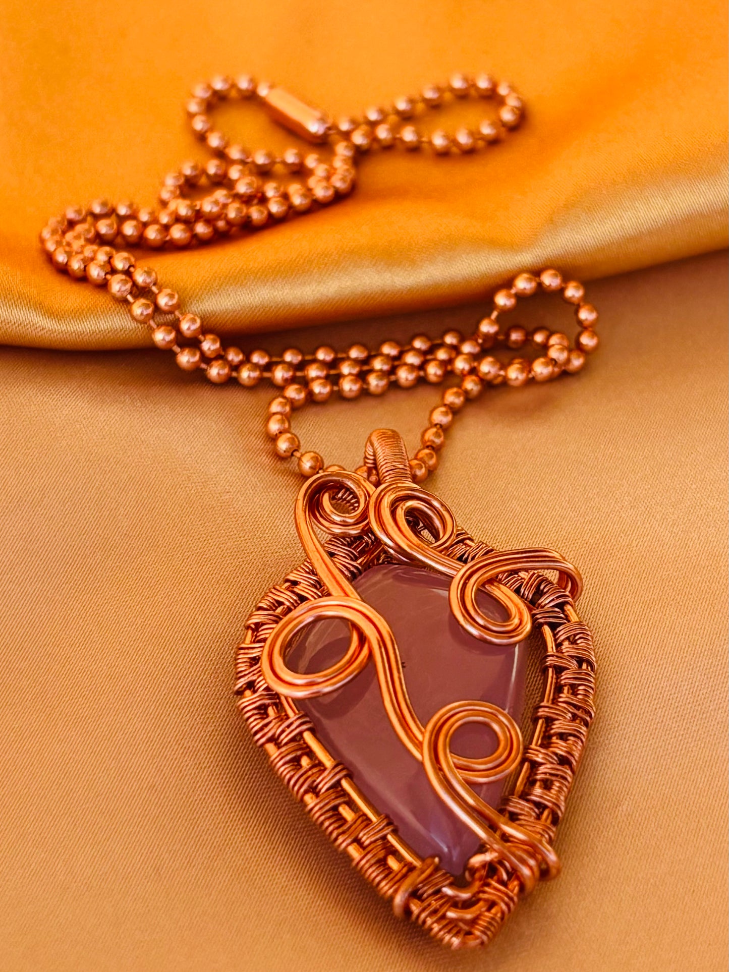 Pink Chalcedony Necklace