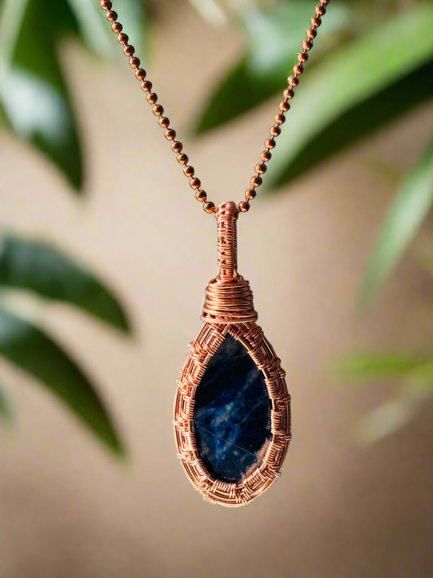 Sodalite Framed Necklace