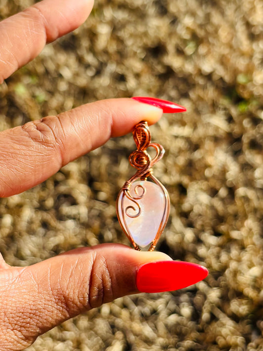 Copper Moonstone Doublet Necklace