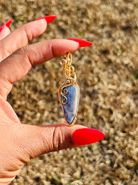 Gold Kyanite Necklace