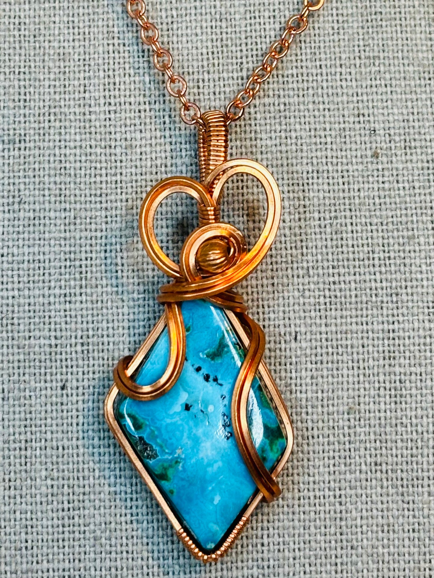 Dainty Chrysocolla Necklace