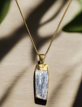 Load image into Gallery viewer, Gold Kyanite Necklace
