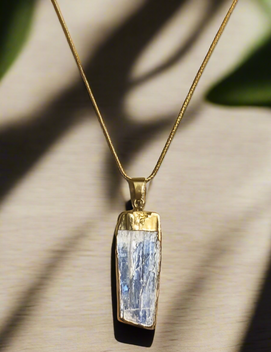 Gold Kyanite Necklace