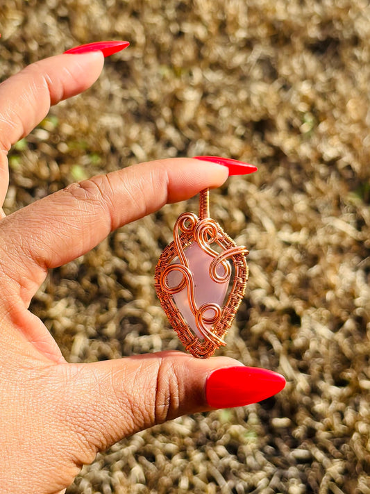 Pink Chalcedony Necklace