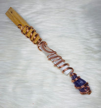 Load image into Gallery viewer, Mini Selenite &amp; Amethyst Wand
