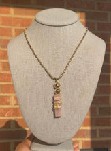 Load image into Gallery viewer, Rose Quartz &amp; Pyrite Necklace
