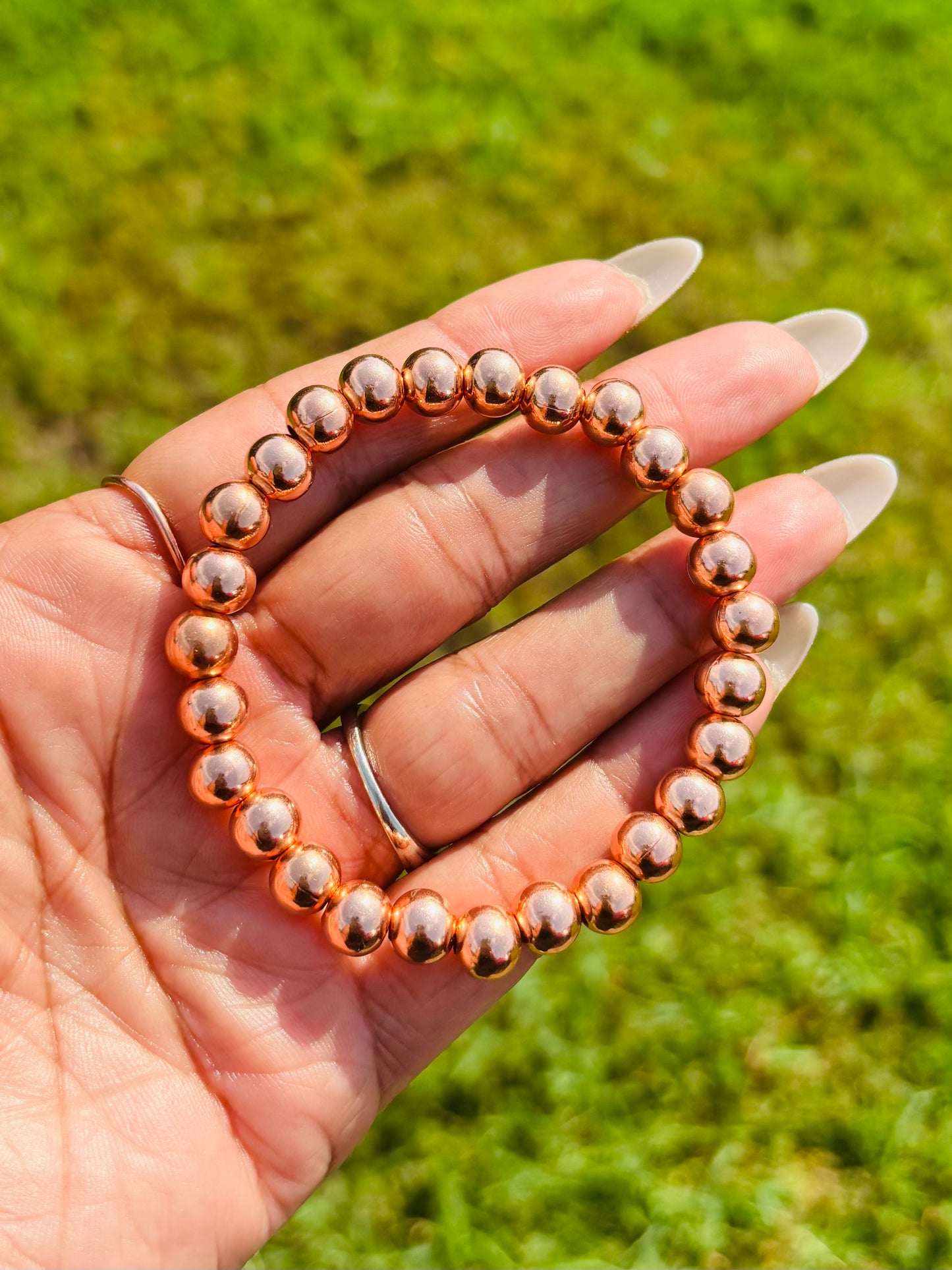 Copper Beaded Bracelet