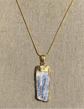 Load image into Gallery viewer, Gold Kyanite Necklace
