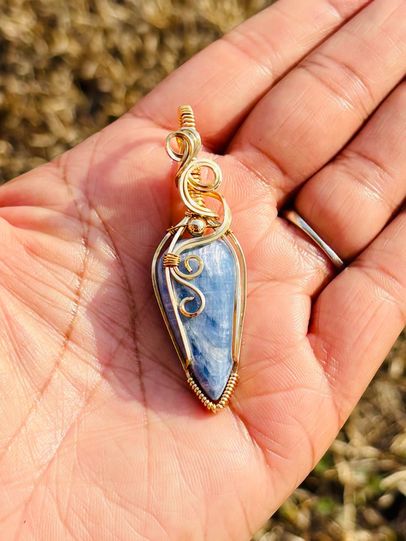 Gold Kyanite Necklace