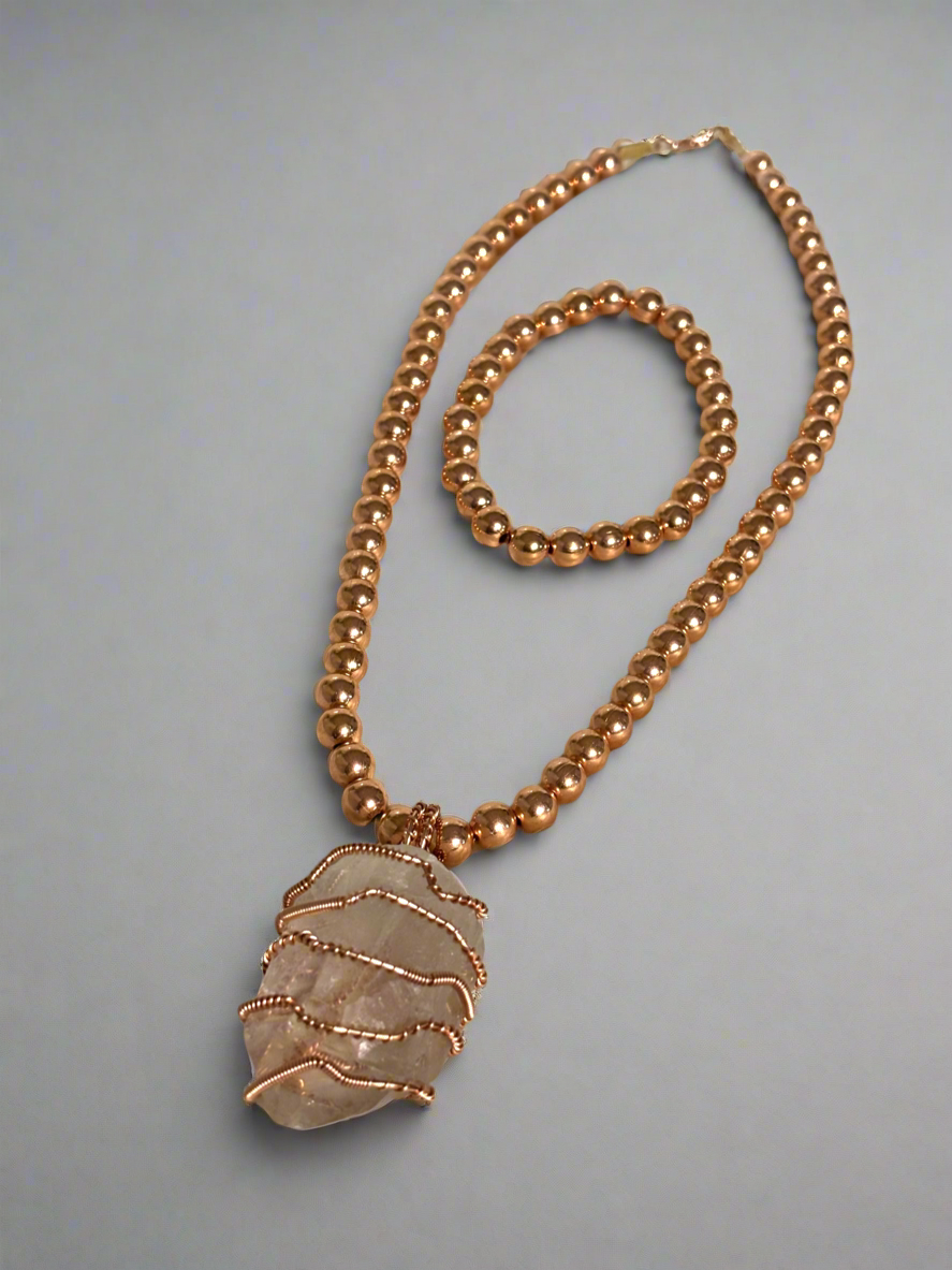 Beaded Copper Set