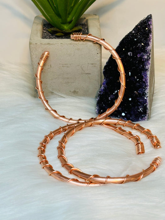 Twisted Copper Bangle