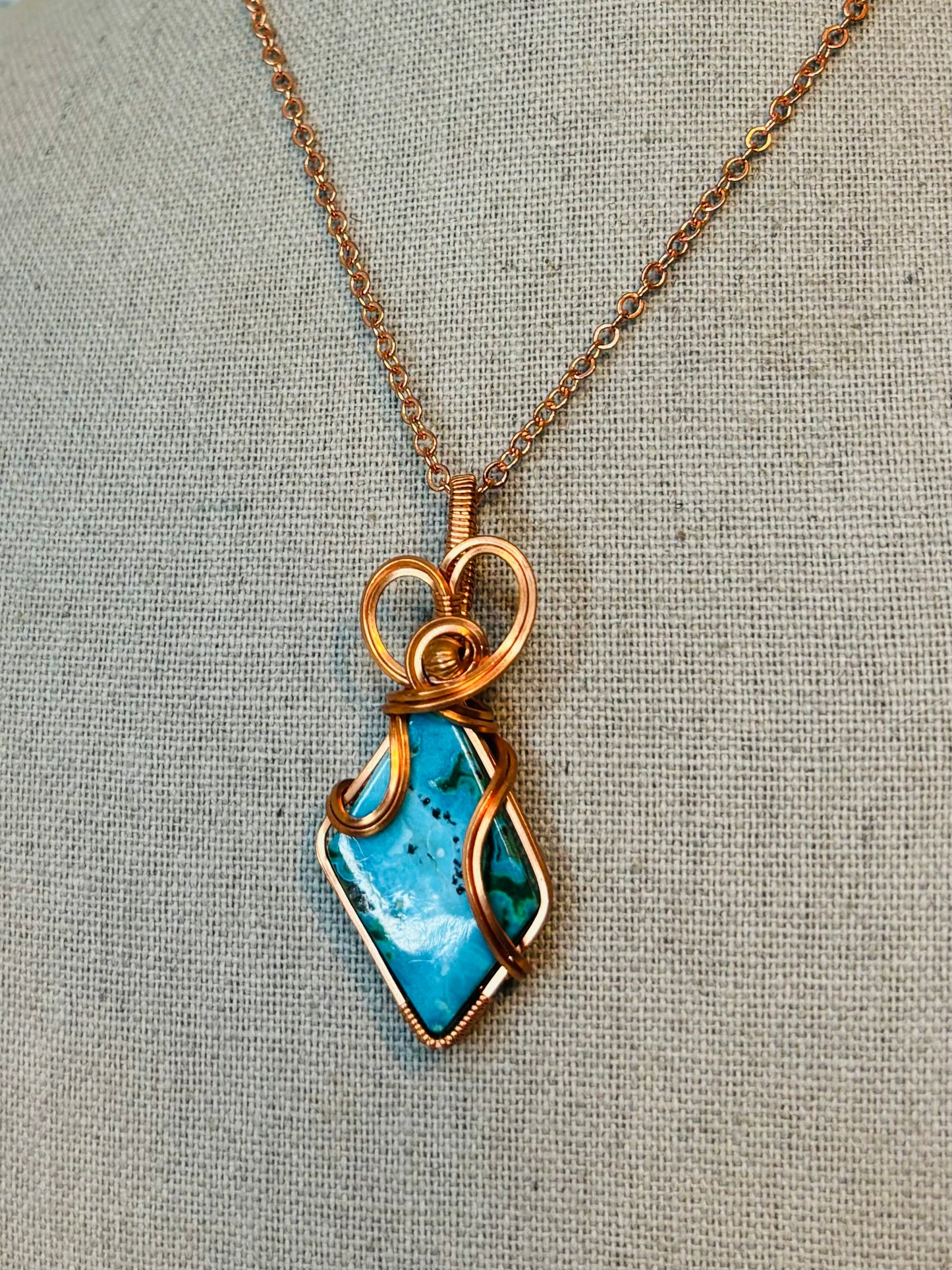 Dainty Chrysocolla Necklace