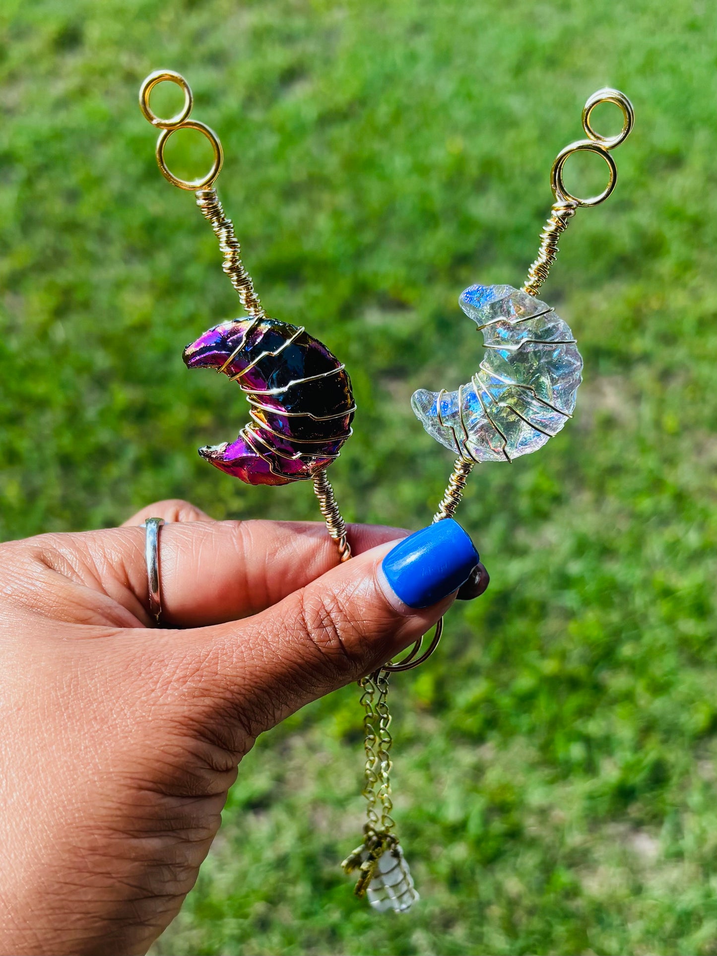 Angel Aura Crescent Moon Smoke Ring