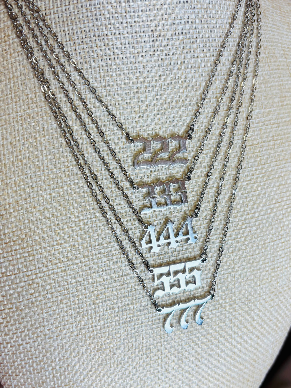 Angel Number Stainless Steel Necklace