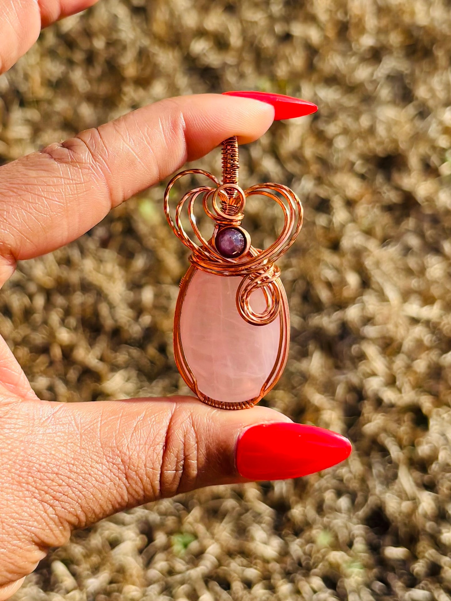 Rose Quartz & Garnet Necklace