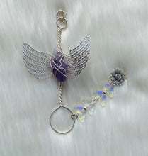 Load image into Gallery viewer, Amethyst Butterfly Smoke Ring

