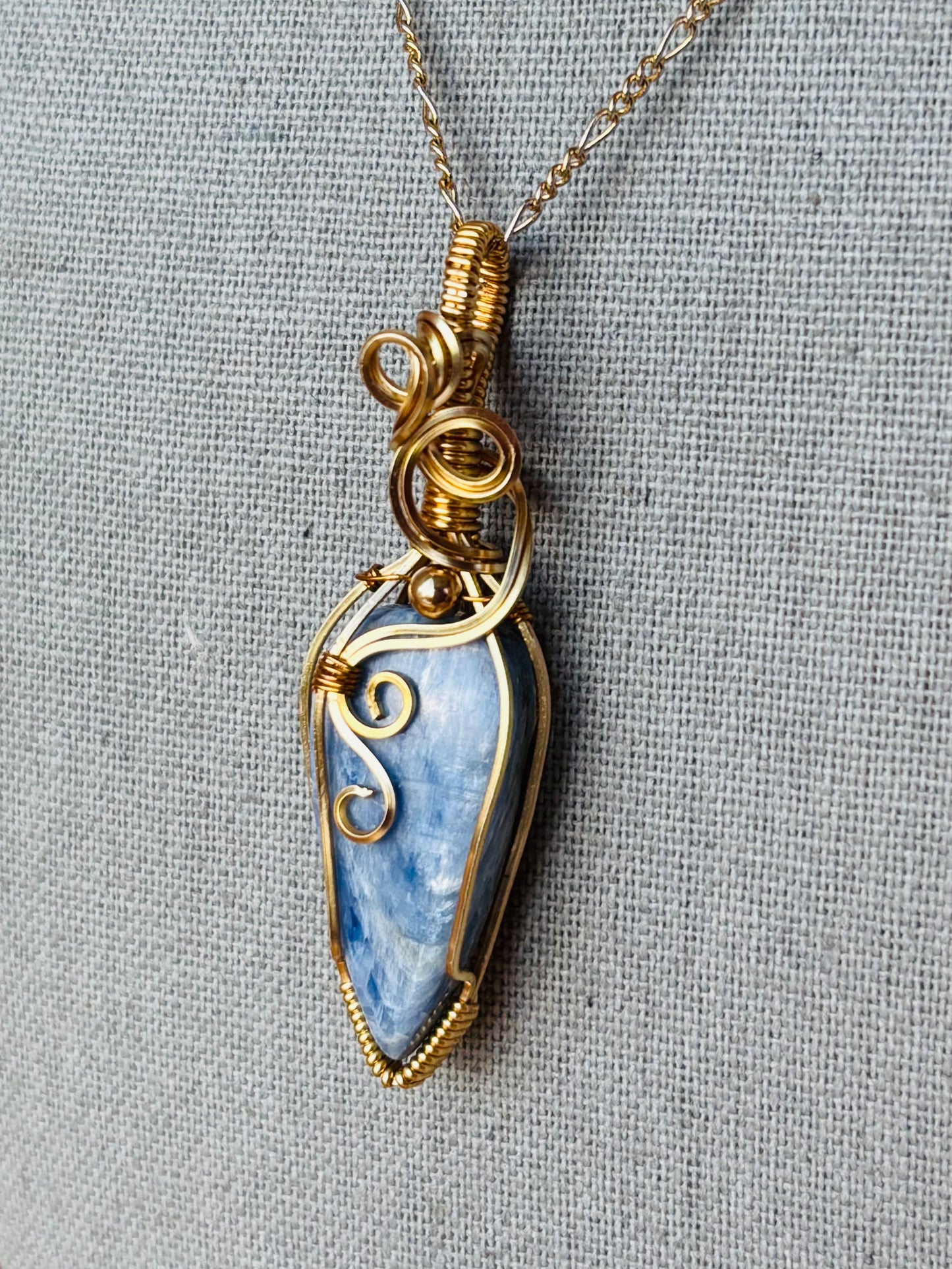 Gold Kyanite Necklace