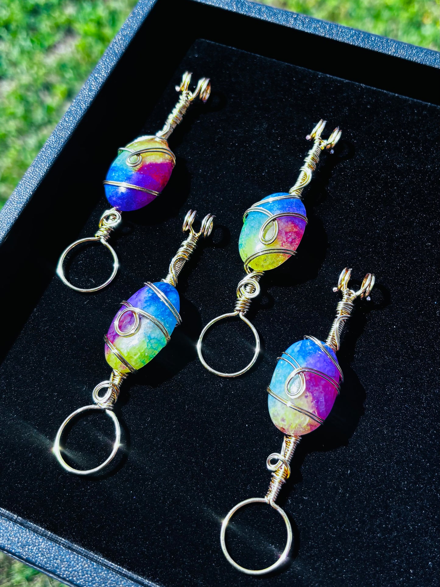 Rainbow Solar Quartz Smoke Ring