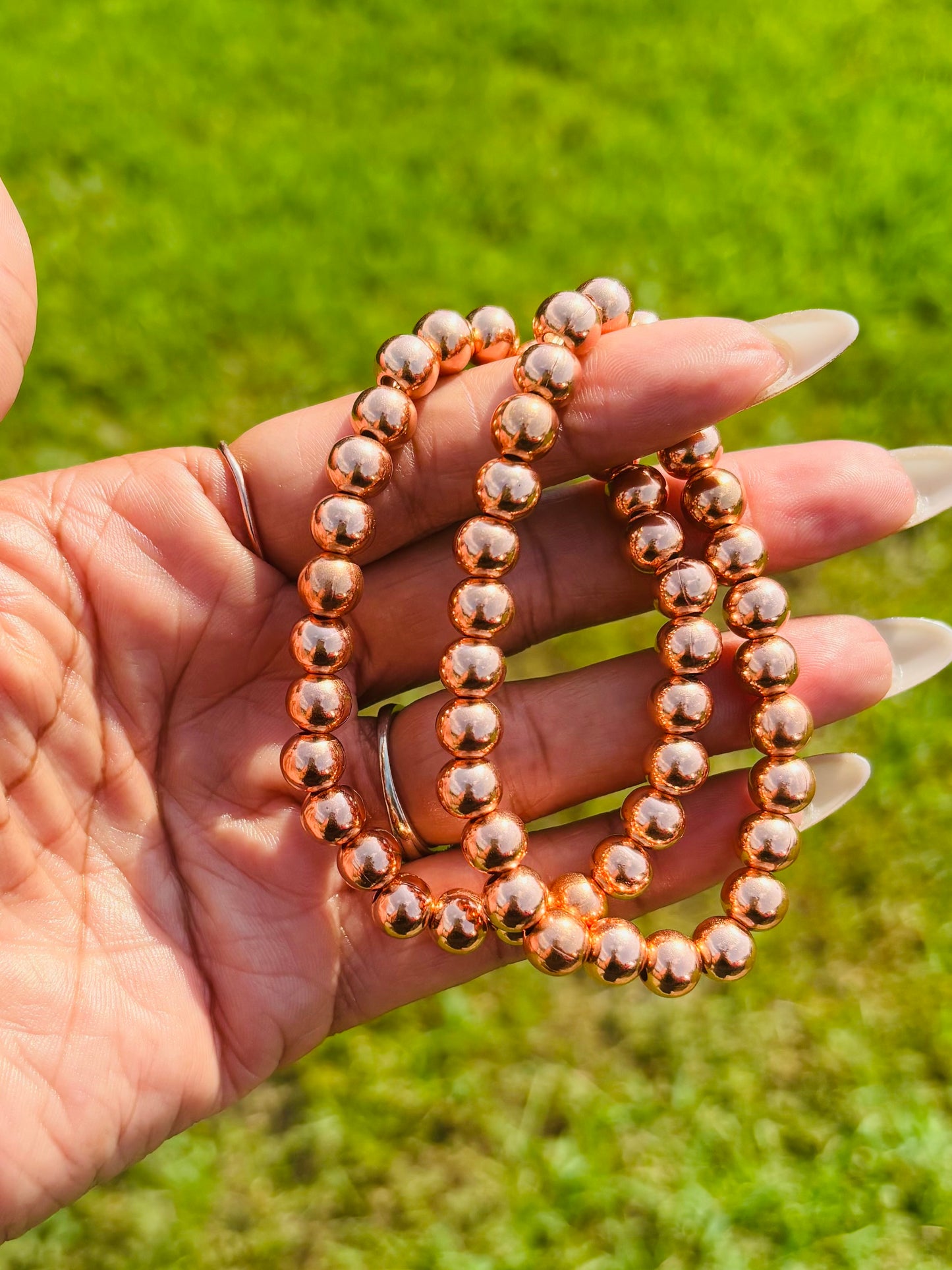 Copper Beaded Bracelet