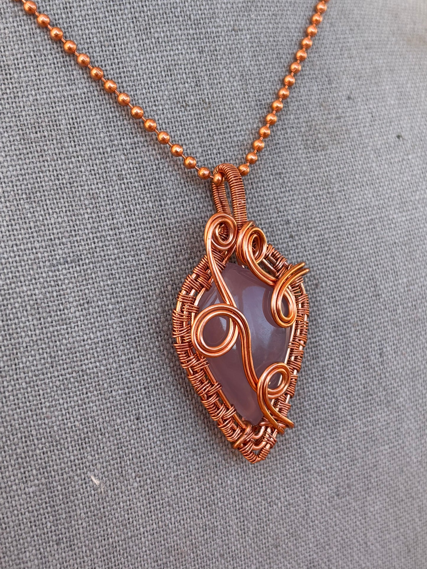 Pink Chalcedony Necklace
