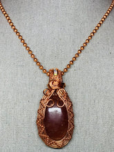Load image into Gallery viewer, Framed Strawberry Quartz &amp; Opal Necklace
