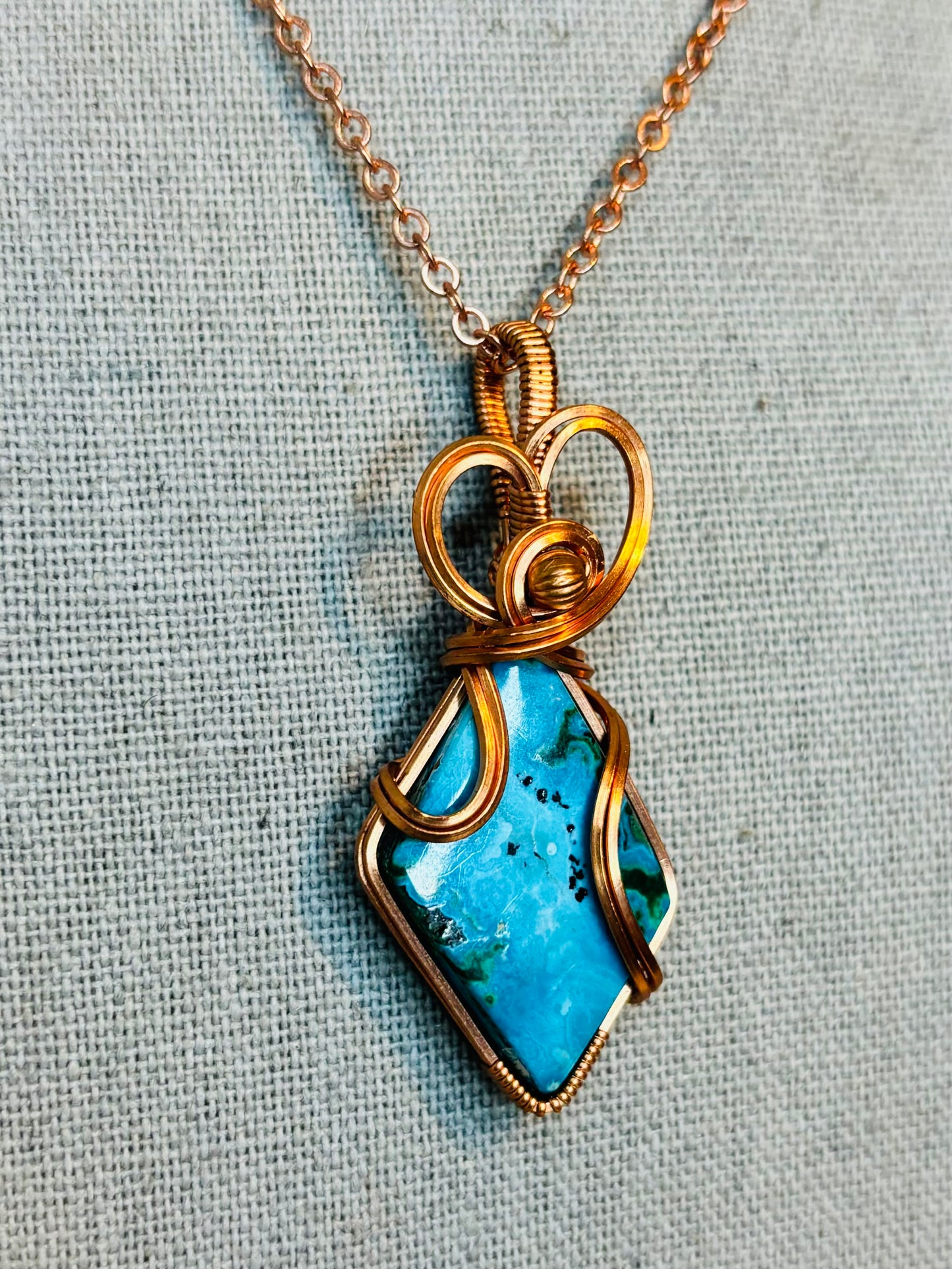 Dainty Chrysocolla Necklace