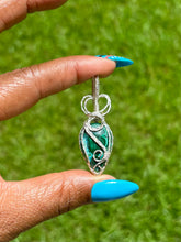 Load image into Gallery viewer, Silver Chrysocolla Malachite Necklace
