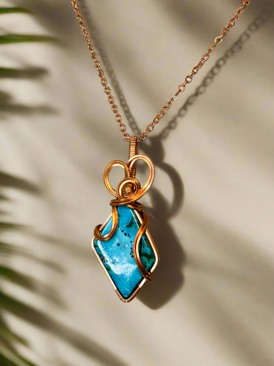 Dainty Chrysocolla Necklace