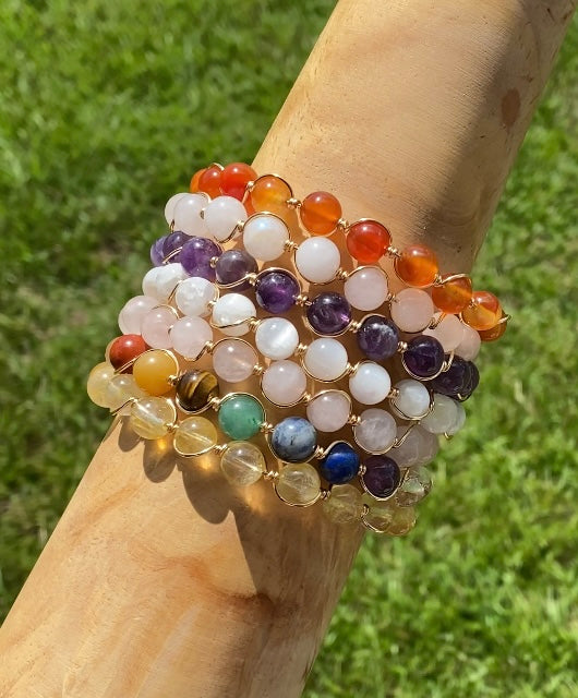 Crystal Beaded Bangle – House Of Enchantment