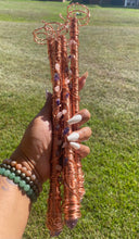 Load image into Gallery viewer, Copper Amethyst Smudge Wand
