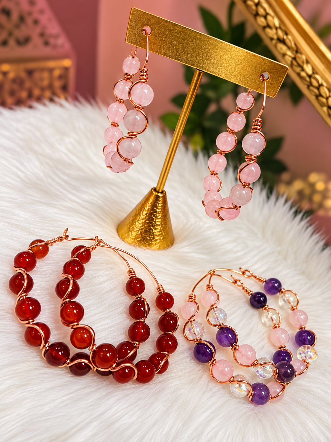 Earth Aura Hoops