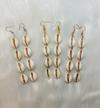 Load image into Gallery viewer, Cowrie Shell Earrings
