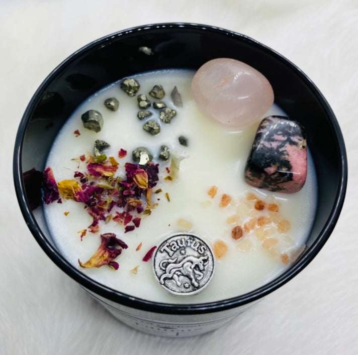 Taurus Zodiac Candle